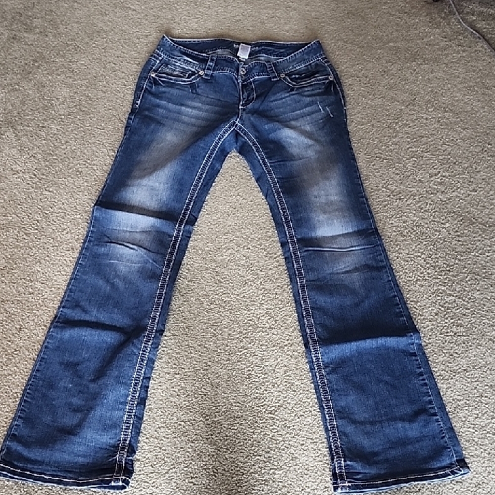 Maurices Dark Blue Flare Jeans